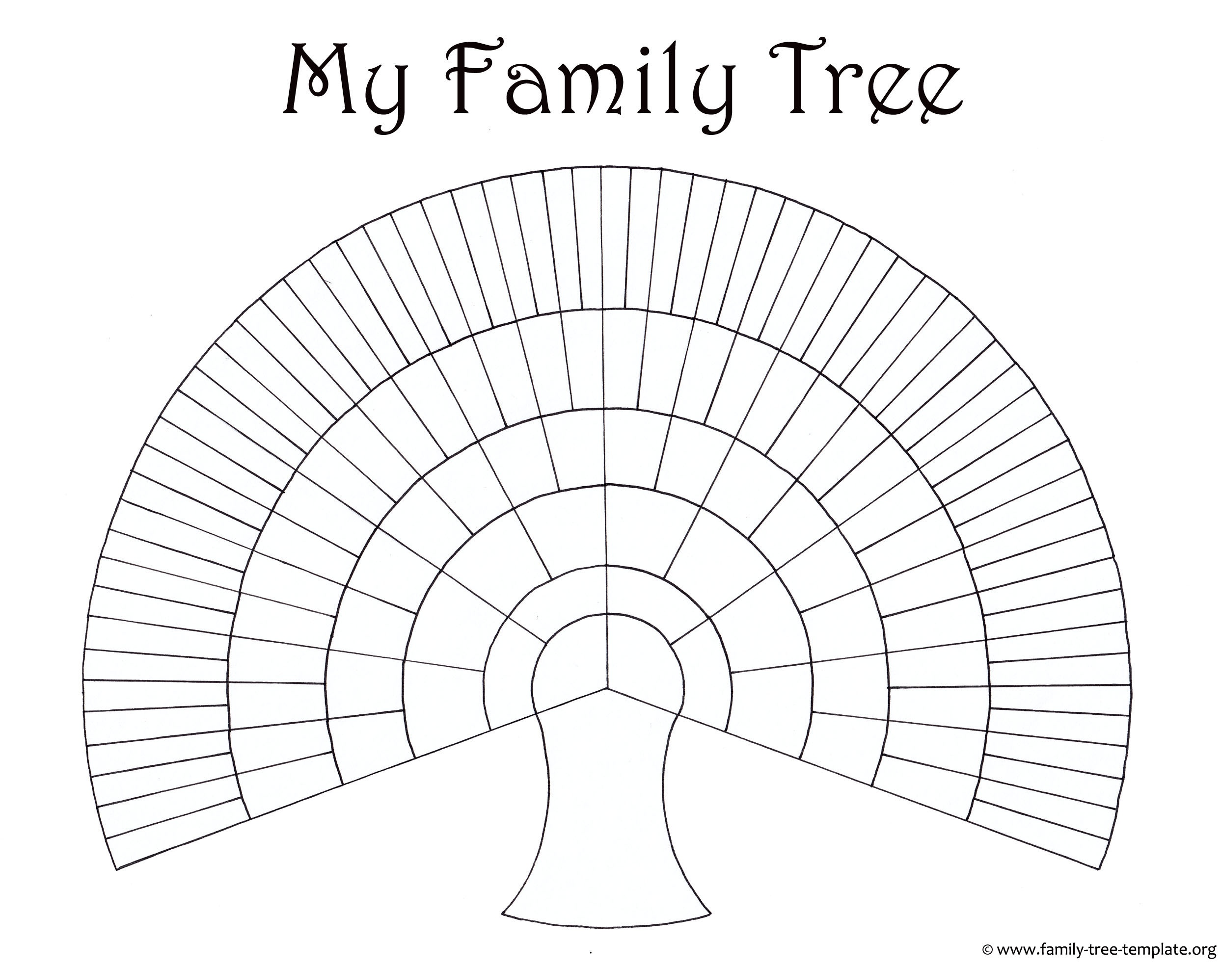 Blank Family Trees Templates And Free Genealogy Graphics - Free Printable Family Tree Charts