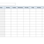 Blank Weekly Work Schedule Template | Schedule | Cleaning Schedule   Free Printable Blank Weekly Schedule