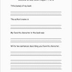 Book Report Template 2Nd Grade Free New 8 Best Of 2Nd Grade Book   Free Printable Book Report Forms