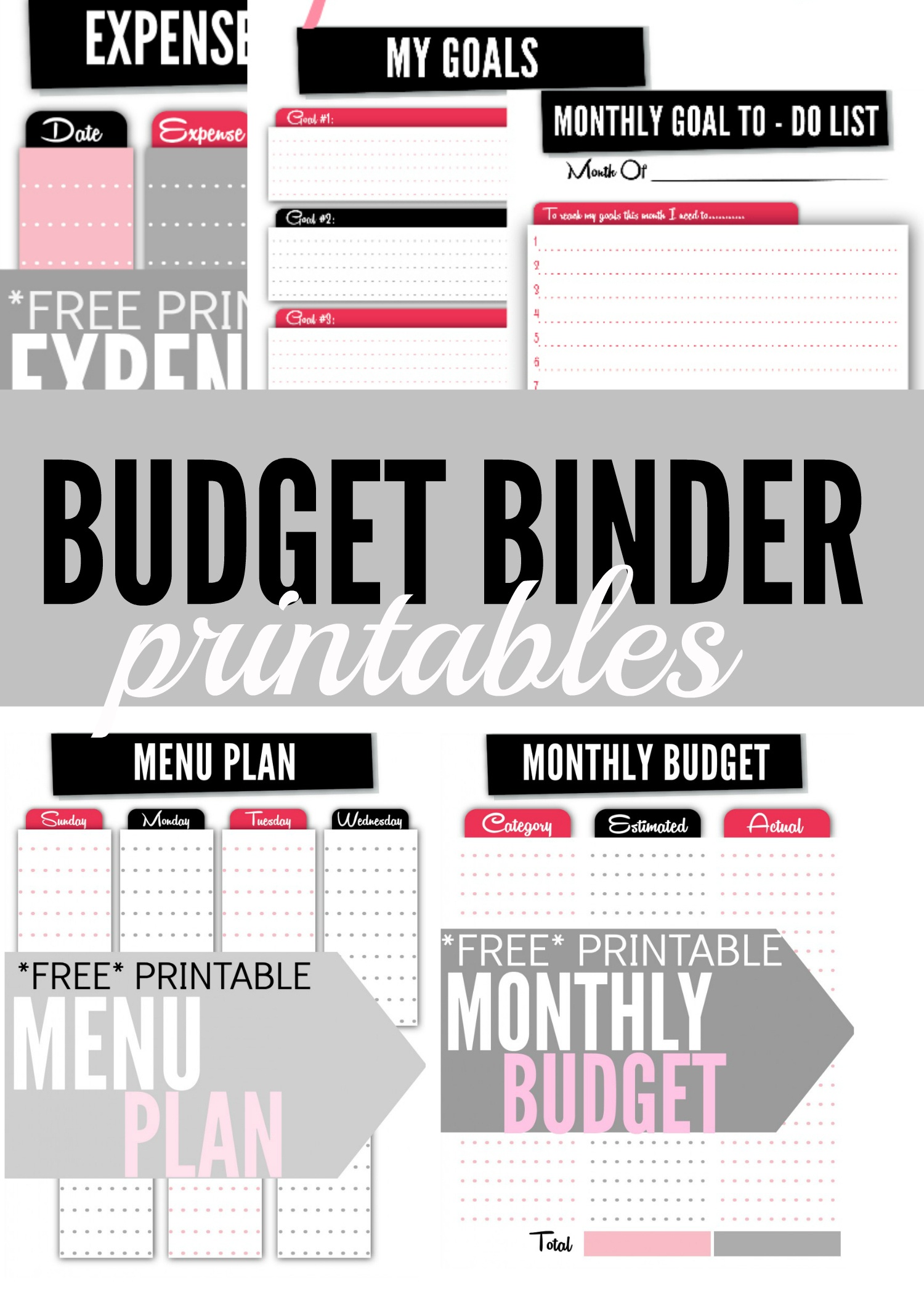 Budget Binder Printables - Single Moms Income - Free Printable Budget Binder