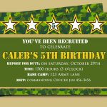 Camouflage Birthday Invitation Printable Or Printed With Free | Etsy   Free Printable Camouflage Invitations
