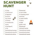 Camping Scavenger Hunt Printable   Paper Trail Design   Free Printable Scavenger Hunt