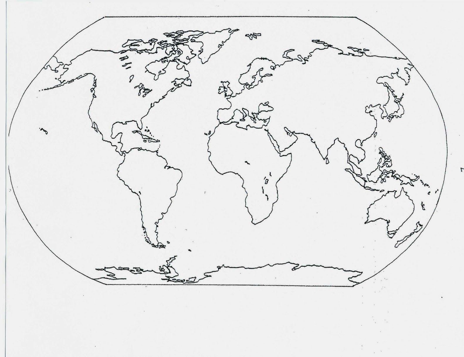 Catholic Schoolhouse: Year 3: Free Printable Blank Maps | Year 3 - Free Printable Map Of Continents And Oceans