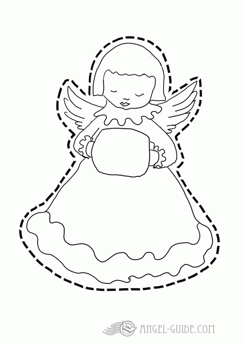 Cherub Template, Free Printable Angel Template For Christmas Kids - Free Printable Angels