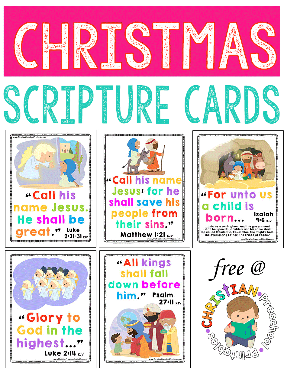 Christmas Bible Verse Cards - The Crafty Classroom - Free Printable Bible Verses For Children