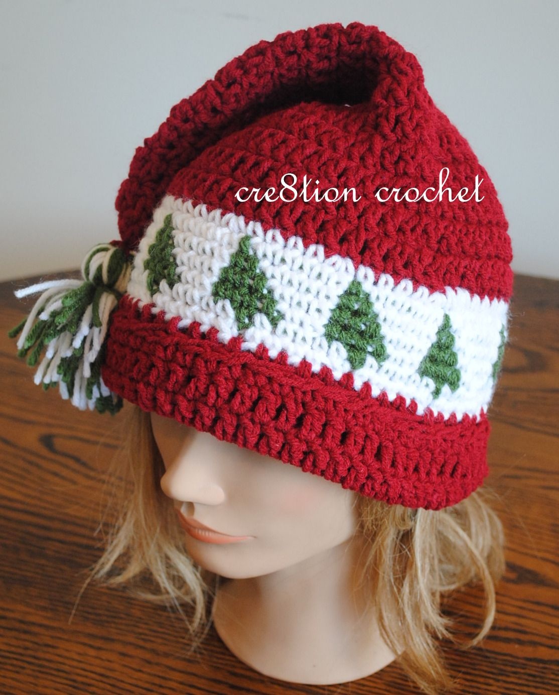 Christmas Cap Crochet Pattern Trees Go Round | Free Baby Crochet - Free Printable Santa Hat Patterns