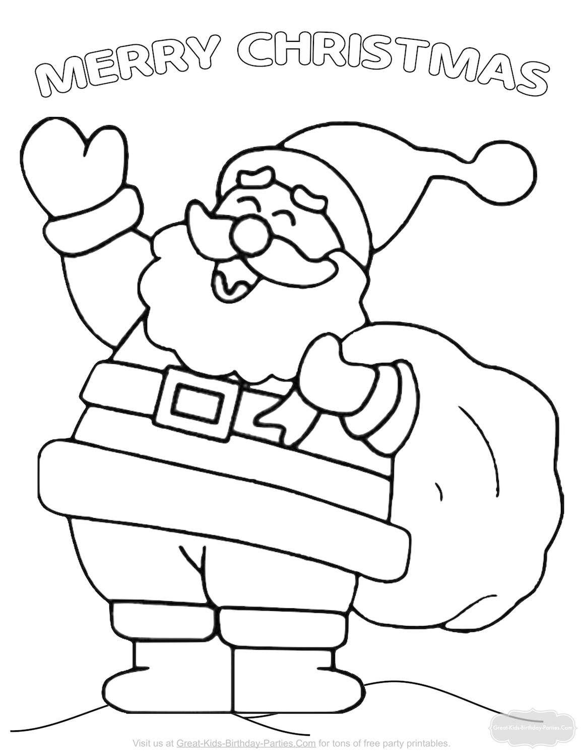 Christmas Coloring Pages | Fun Stuff For Kids | Free Christmas - Santa Coloring Pages Printable Free