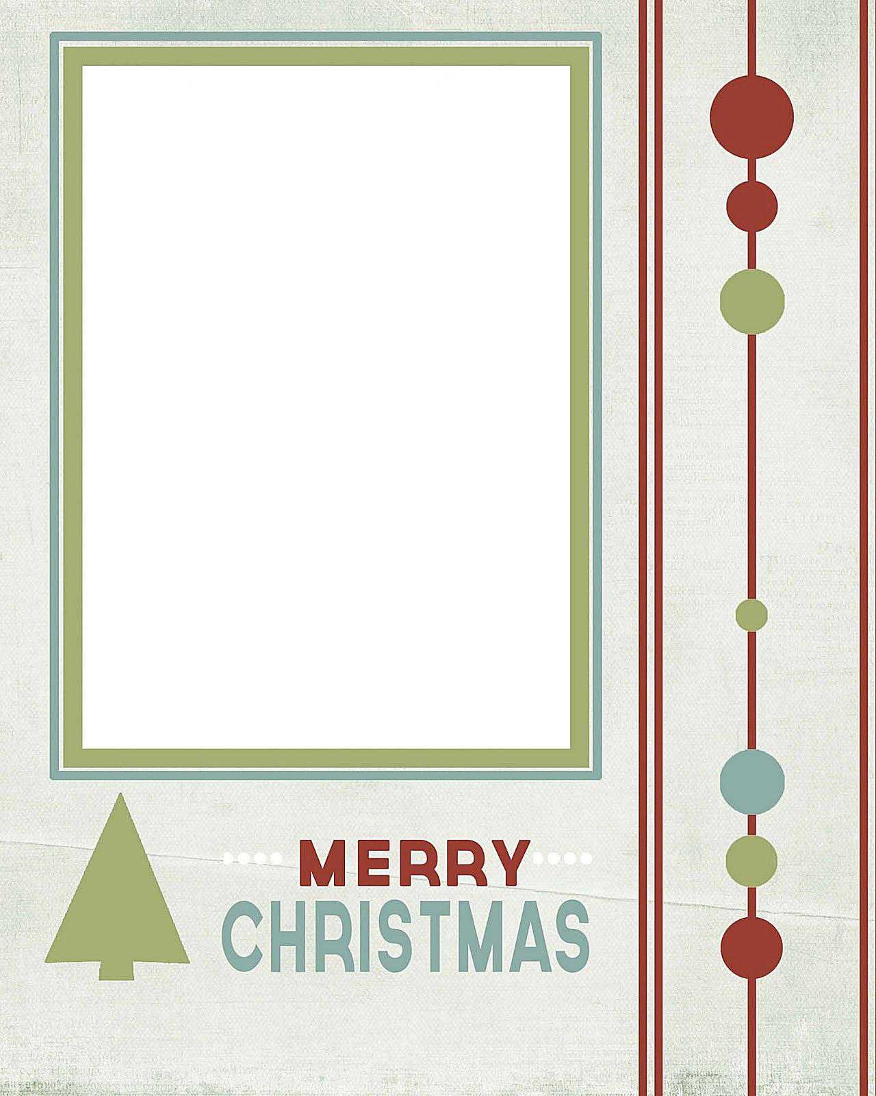 Christmas Photocard Template - Kaza.psstech.co - Free Online Printable Christmas Cards