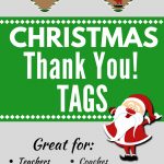 Christmas Thank You Tags Free Printable | Christmas   Food, Crafts   Free Printable Christmas Food Labels