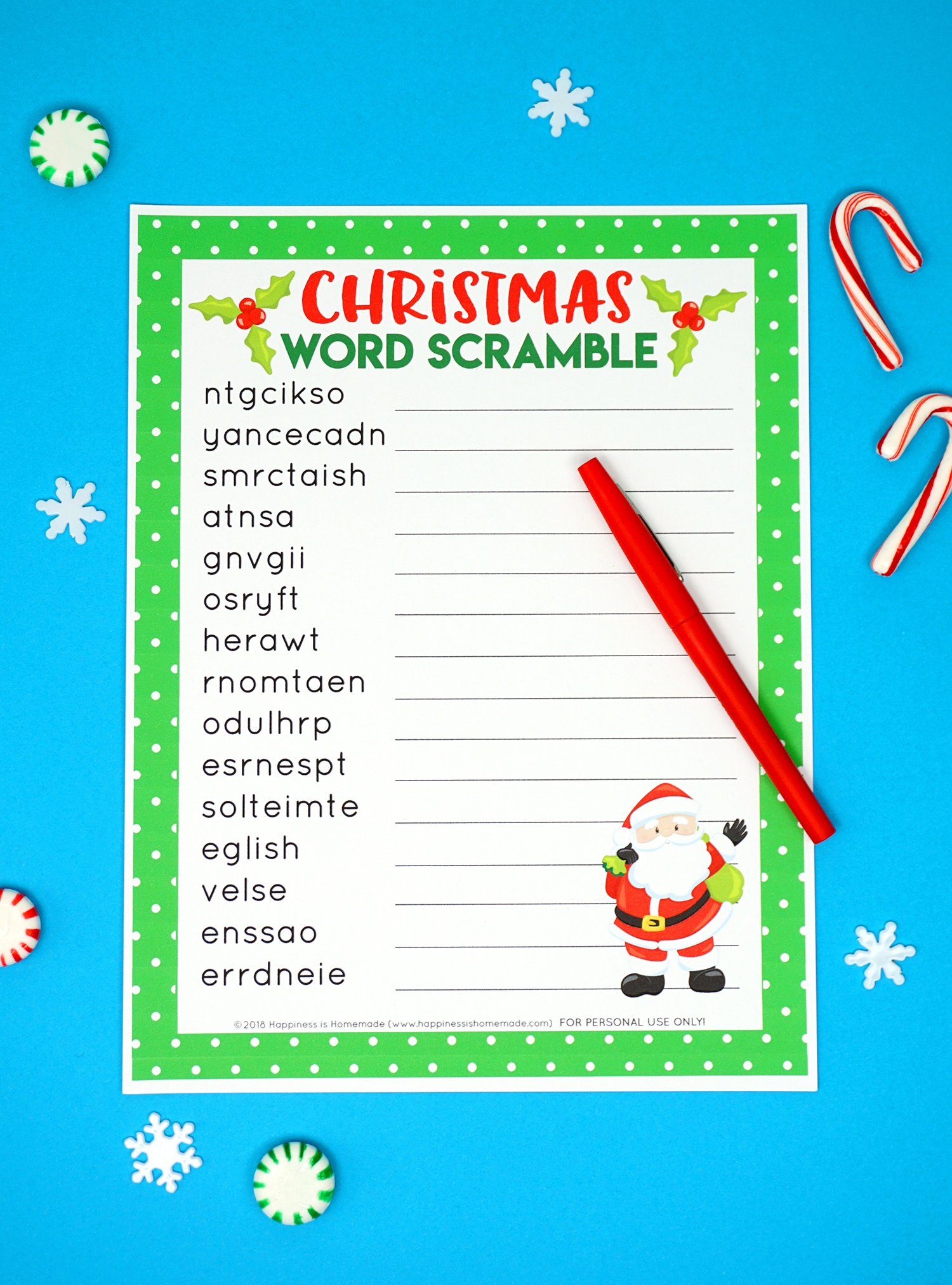 Free Printable Christmas Word Games For Adults Free Printable A To Z