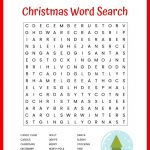 Christmas Word Search Free Printable For Kids Or Adults   Free Printable Christmas Puzzle Sheets