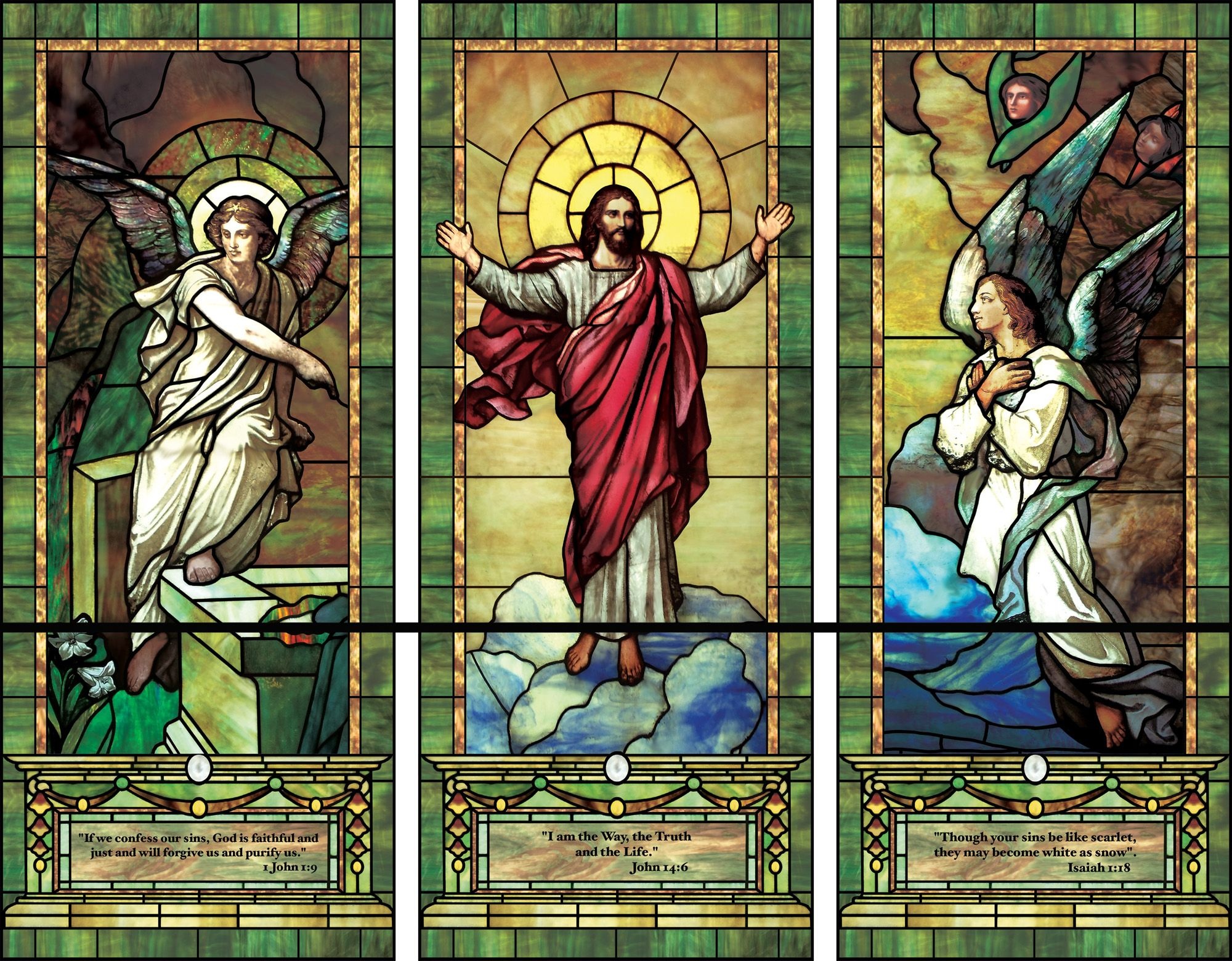 Church Stained Glass Window Patterns | Artistic Illuminado - Free Printable Religious Stained Glass Patterns