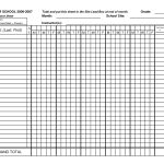 Classroom Attendance Sheets | Class Attendance Sheets   Excel   Free Printable Attendance Sheets For Homeschool