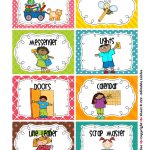 Cleaning Classroom Clipart | Classroom Job Chart | Classroom Helpers   Preschool Classroom Helper Labels Free Printable