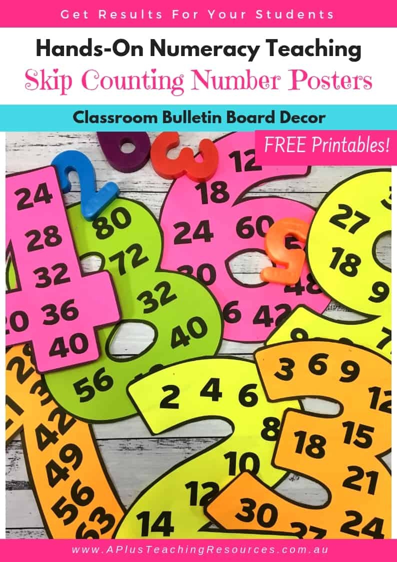 Clever Skip Counting Classroom Posters {Free!} - Free Printable Number Posters