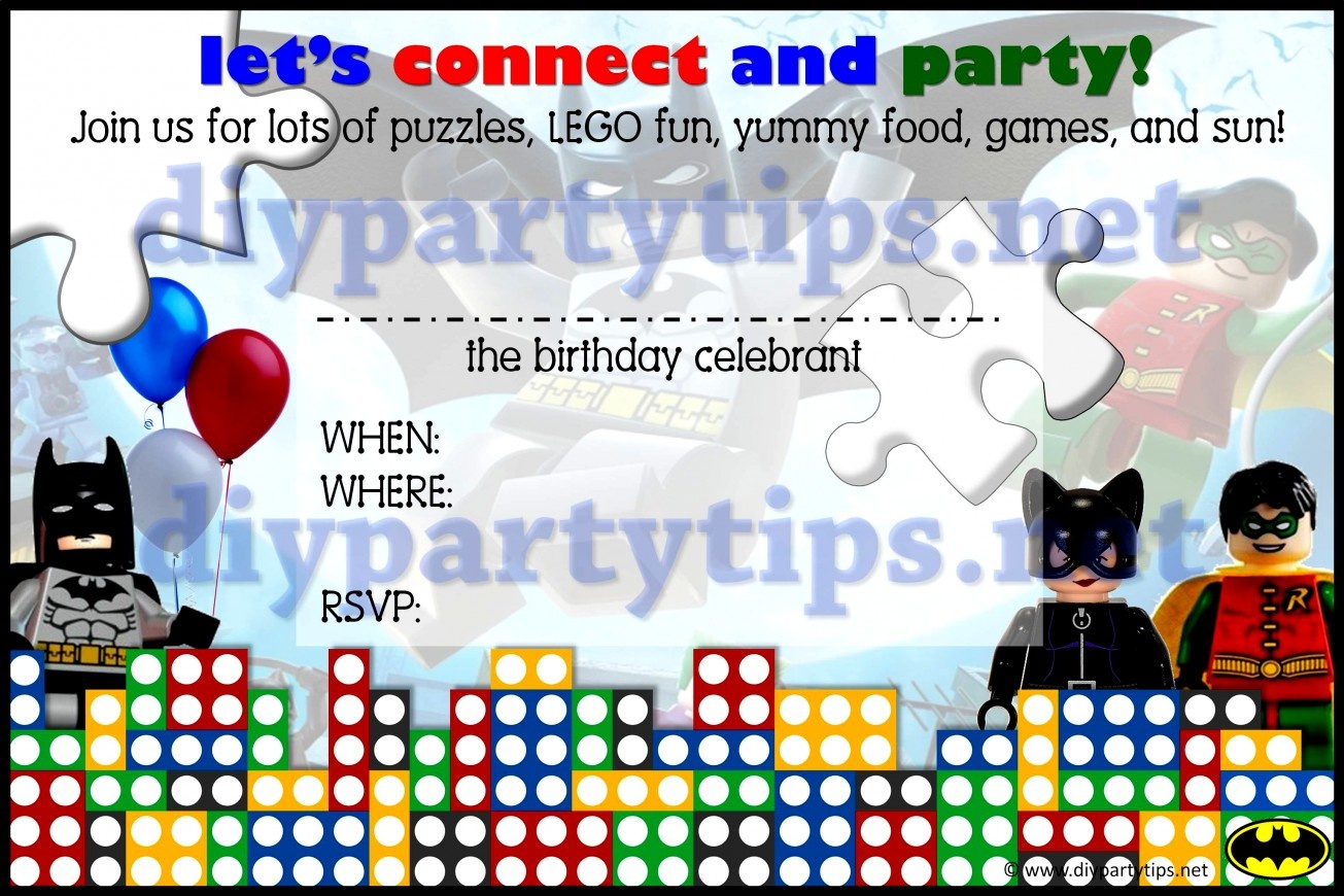 Collection Lego Birthday Party Invitations Free Printable Ideas - Lego Party Invitations Printable Free