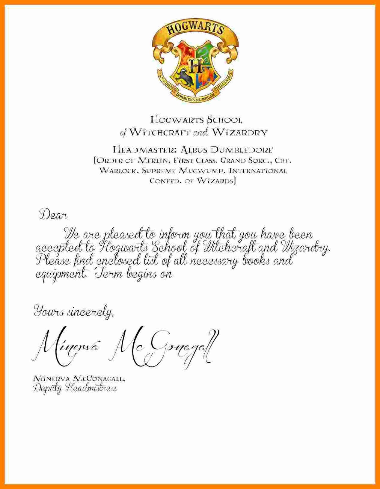Collection Of Hogwarts Acceptance Letter Envelope Template Printable - Hogwarts Acceptance Letter Template Free Printable