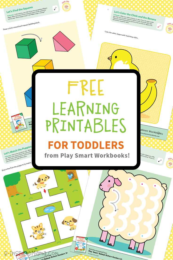 Colorful &amp;amp; Fun Free Printables For Toddlers To Learn From - Free Printable Games For Toddlers
