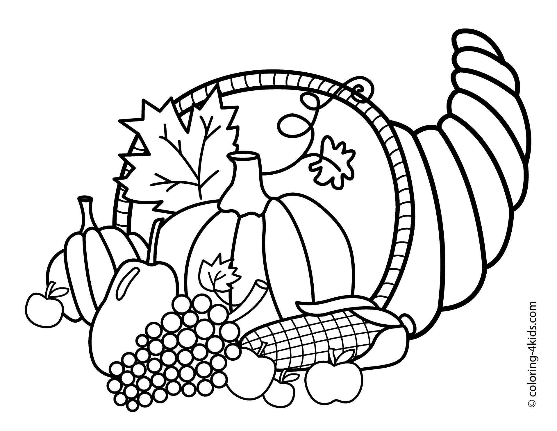Coloring Ideas : Coloring Pages Of Thanksgiving Print Color Craft - Free Printable Thanksgiving Coloring Pages