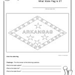 Coloring Page State Flag Arkansas Printable Worksheet – Surviving   Free Printable Arkansas History Worksheets