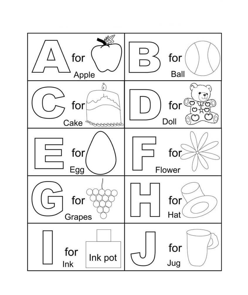 Coloring Pages Ideas: Free Printable Alphabet Coloring Pages For - Free Printable Alphabet Coloring Pages
