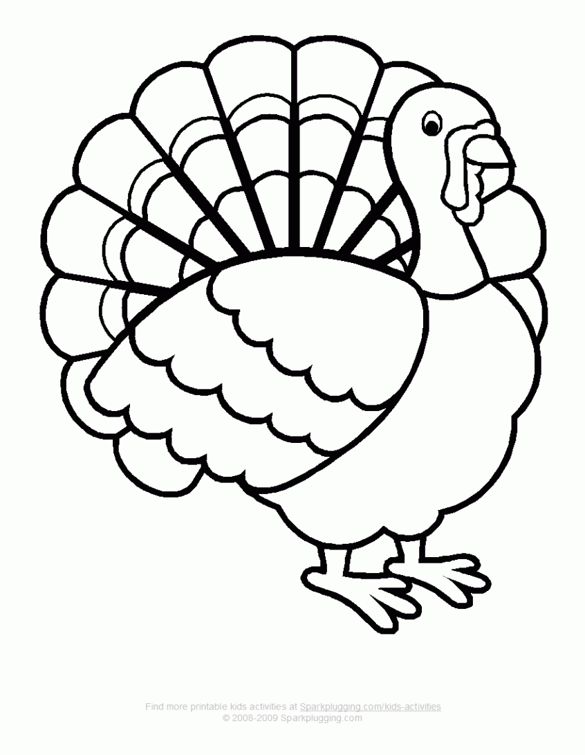 Coloring Pages Ideas: Free Thanksgiving Coloringes For Kids Turkey - Free Printable Pictures Of Turkeys To Color