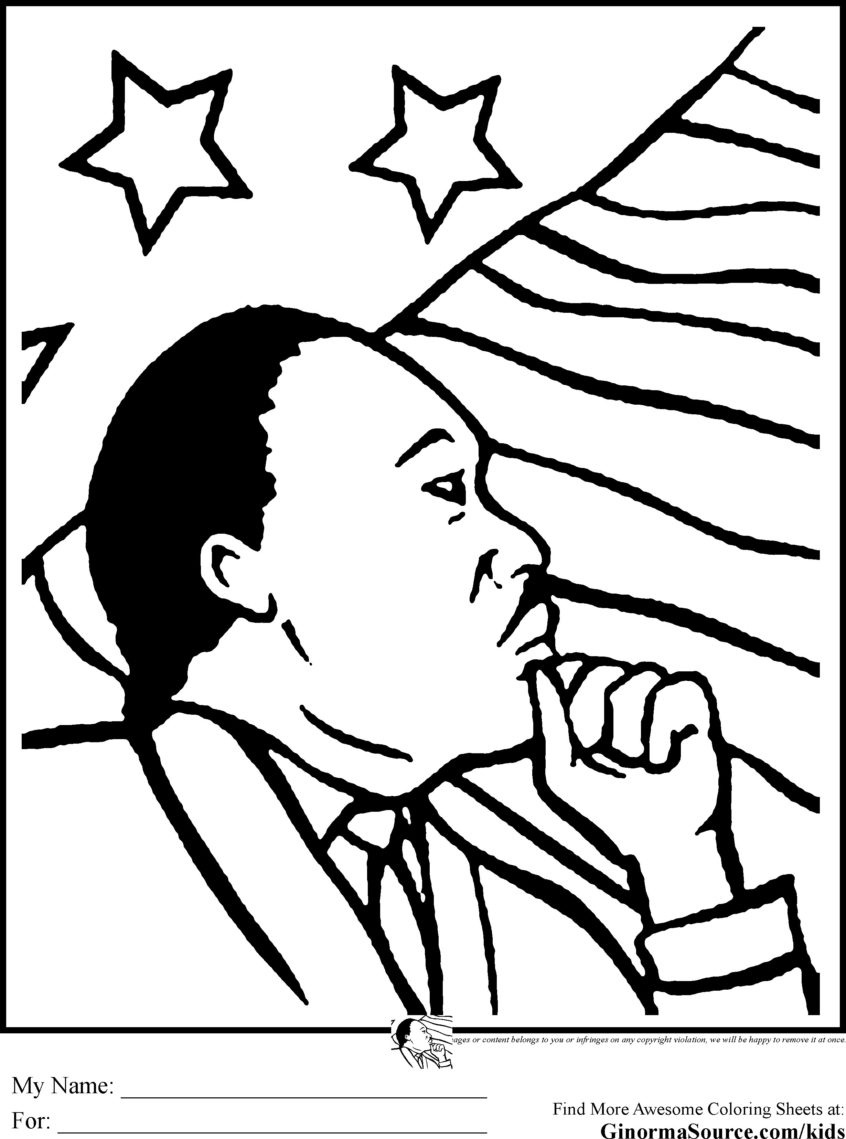 Coloring Pages Ideas: Martin Luther King Jr Quotes Dr Speeches - Martin Luther King Free Printable Coloring Pages