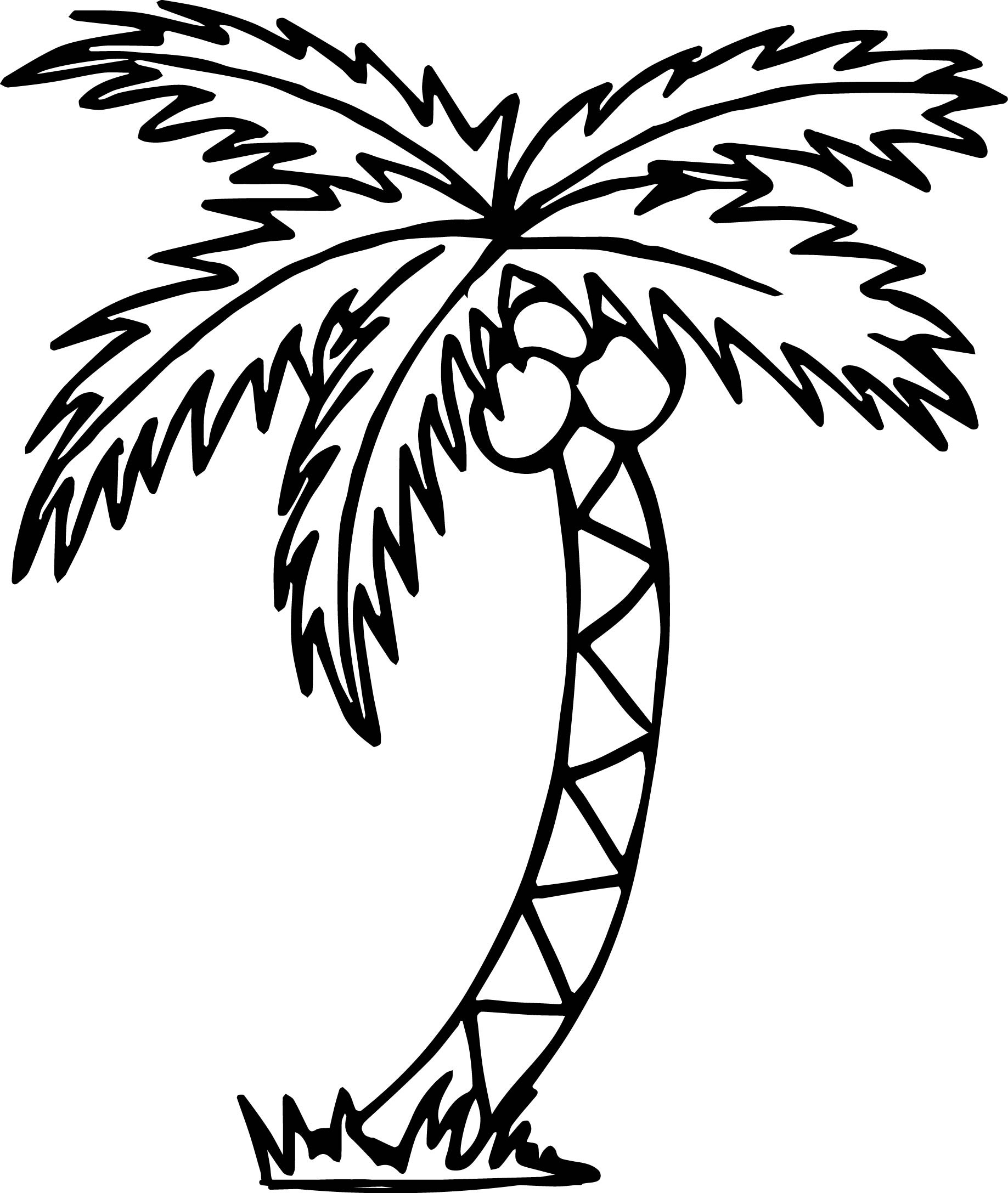 Coloring Pages Ideas: Remarkable Palm Tree Coloring Pages. Free - Free Printable Palm Tree Template