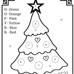 Colorletter Christmas Tree Free Printable Worksheet | Activities   Christmas Fun Worksheets Printable Free