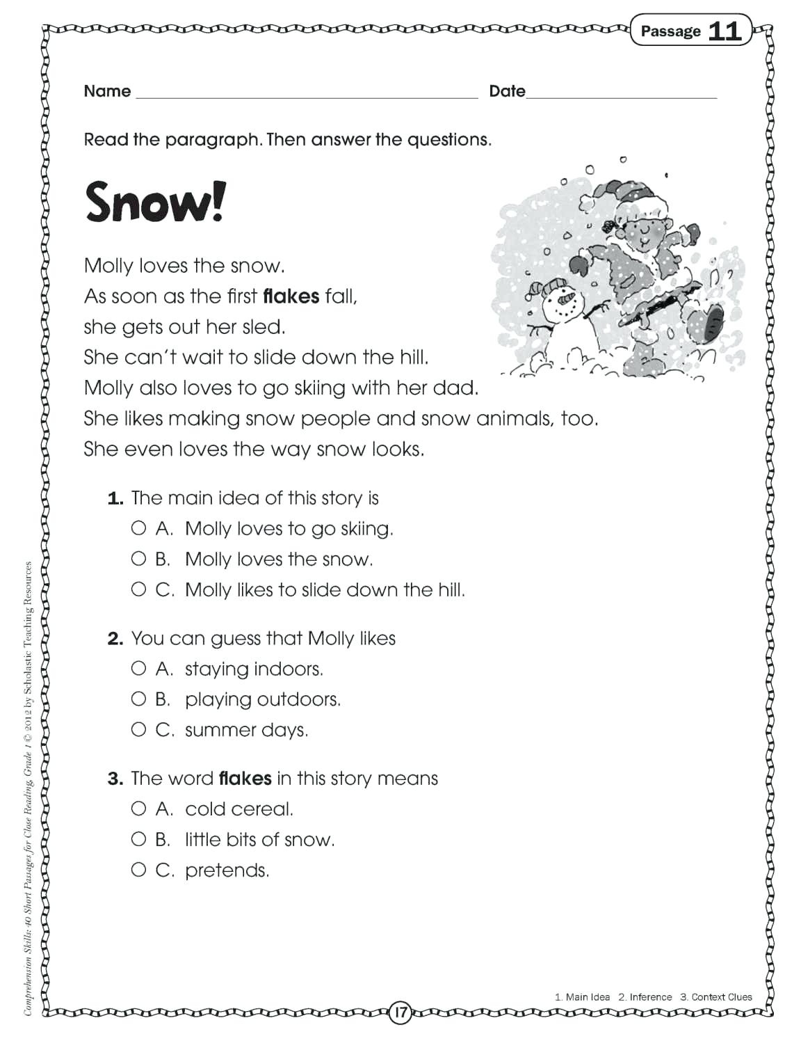 Comprehension Activities For 2Nd Grade Free Printable Reading - Free Printable Reading Games For 2Nd Graders