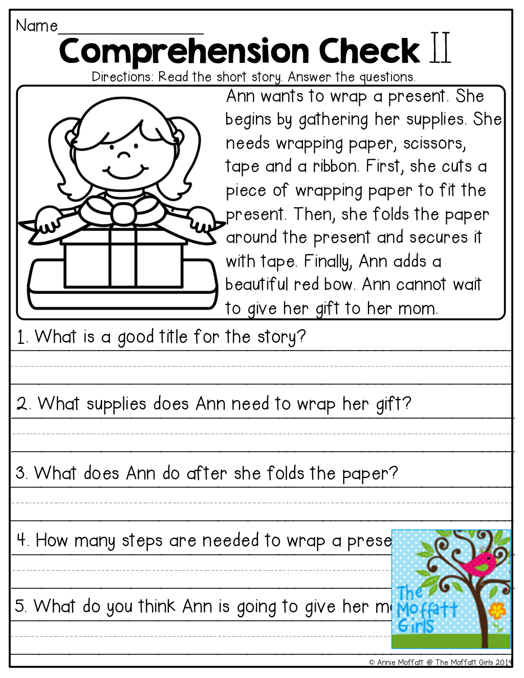 Grade 2 Stories With Comprehension Questions