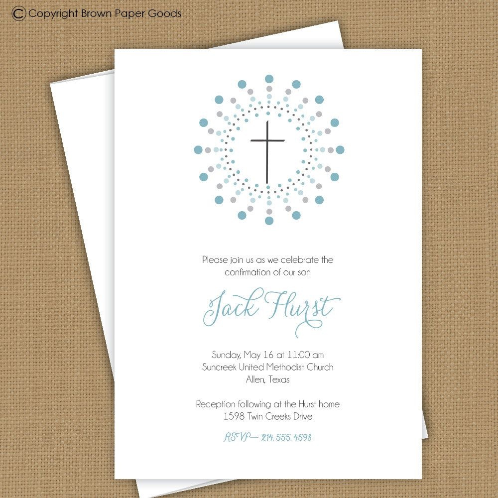 Confirmation Invitation Template | Confirmation Template | First - Free Printable First Communion Invitation Templates