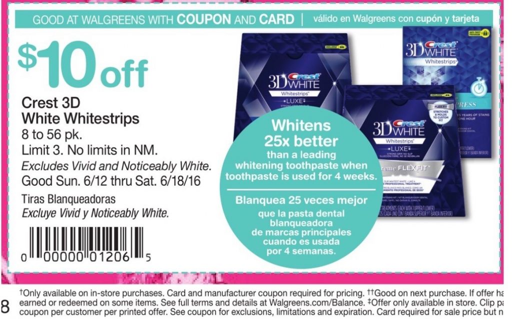 Crest White Strip Coupons 2018 Harcourt Outlines Coupons Free