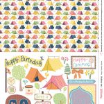 Cute Camping Free Digital Papers | Art | Printable Scrapbook Paper   Free Printable Pattern Paper Sheets