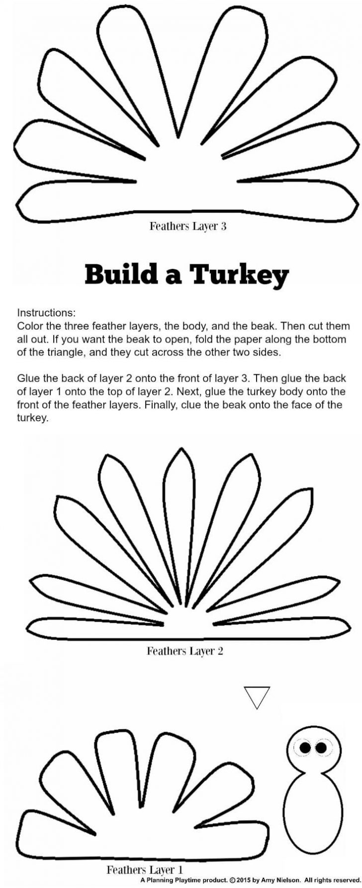 Free Printable Turkey Craft