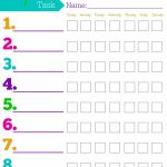 Daily Responsibilities Chart For Kids! Free Printable To Help   Free Printable Chore Charts For 7 Year Olds
