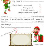 Dear Santa Fill In Letter Template     Free Printable Christmas Letters