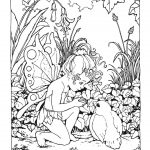 Detailed Fairy Coloring Pages For Adults | Coloring Pages For Me   Free Printable Coloring Pages Fairies Adults