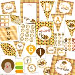 Dimpleprints Thanksgiving Printable Party Packagefree   Free Printable Happy Thanksgiving Banner