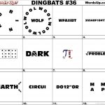 Dingbat & Whatzit Rebus Puzzles #dingbats #whatzits #rebus #puzzle   Free Printable Dingbats Puzzles