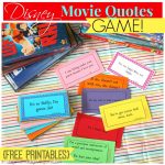 Disney Movie Quotes Game With Free Printables!   A Girl And A Glue Gun   Free Printable Recovery Games