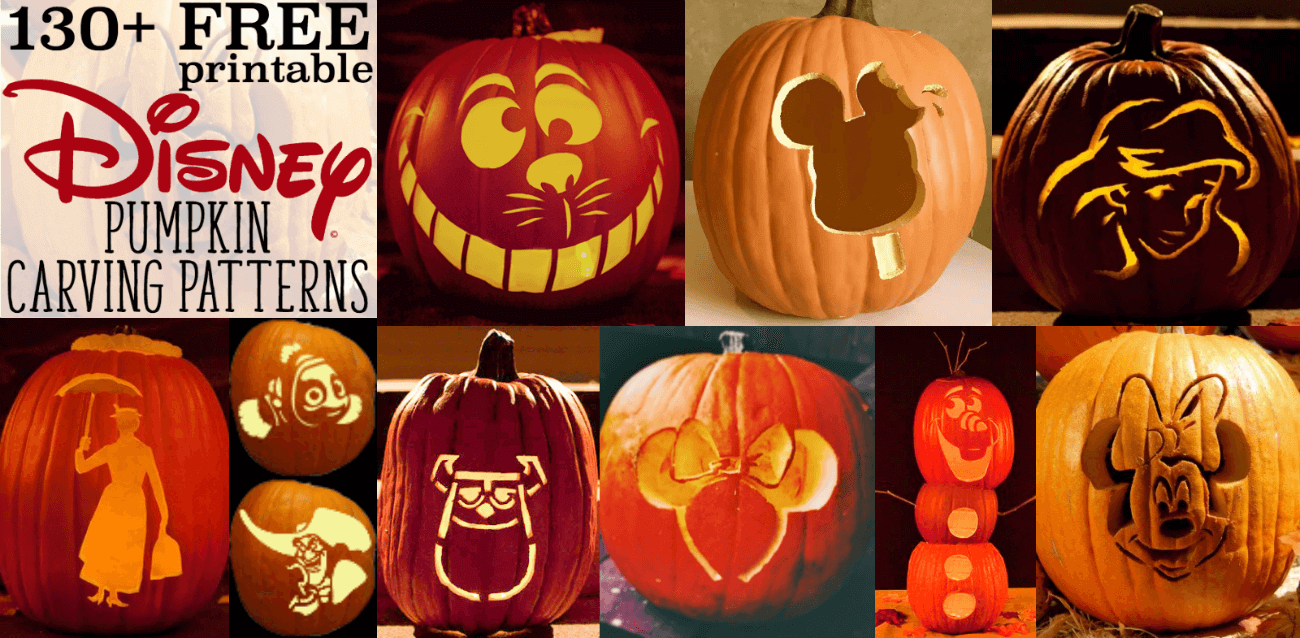 Disney Pumpkin Stencils: Over 130 Printable Pumpkin Patterns - Free Pumpkin Carving Patterns Disney Printable