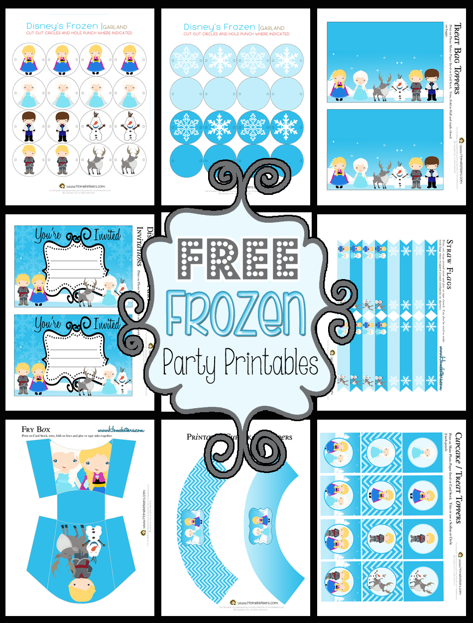 Disney&amp;#039;s Frozen Party Printables ~ Free - Frozen Birthday Banner Printable Free