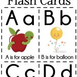 Diy Alphabet Flash Cards Free Printable | Plays | Preschool Learning   Free Printable Abc Flashcards With Pictures