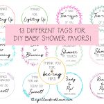 Diy Baby Shower Favors & Prizes | Baby Shower | Free Baby Shower   Free Printable Baby Shower Favor Tags