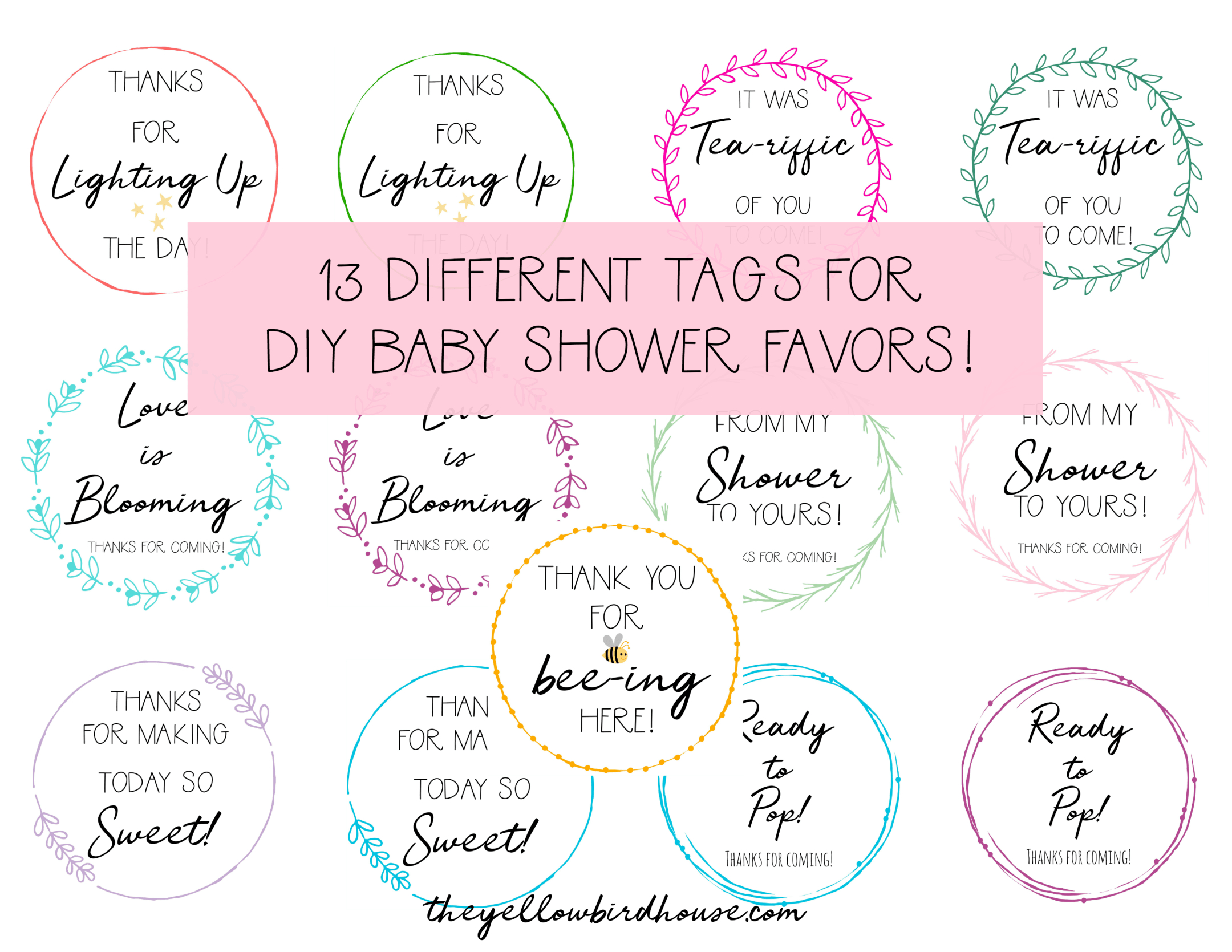 Diy Baby Shower Favors &amp;amp; Prizes | Baby Shower | Free Baby Shower - Free Printable Baby Shower Favor Tags