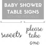 Diy Baby Shower Table Signs With Free Printables | Best Of The Blog   Free Printable Baby Shower Table Signs