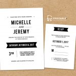 Diy Free Pdf Printable Wedding Invitation And Rsvp | Wedding   Free Printable Rsvp Cards