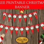 Diy Free Printable Christmas Banner | Vanitha Made Me   Free Printable Christmas Banner