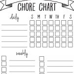Diy Printable Chore Chart | Free Printables Nov/feb | Chore Chart   Free Printable Chore Chart Templates
